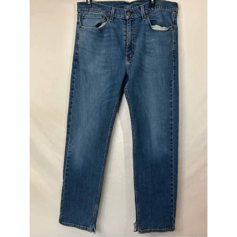 Levi's 505 Men's Jeans 36x29 Straight Leg Blue Denim Classic Fit USA
